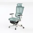 Ergonomic Home Office Chair with Adjustable Lumbar Left 45 Degree View