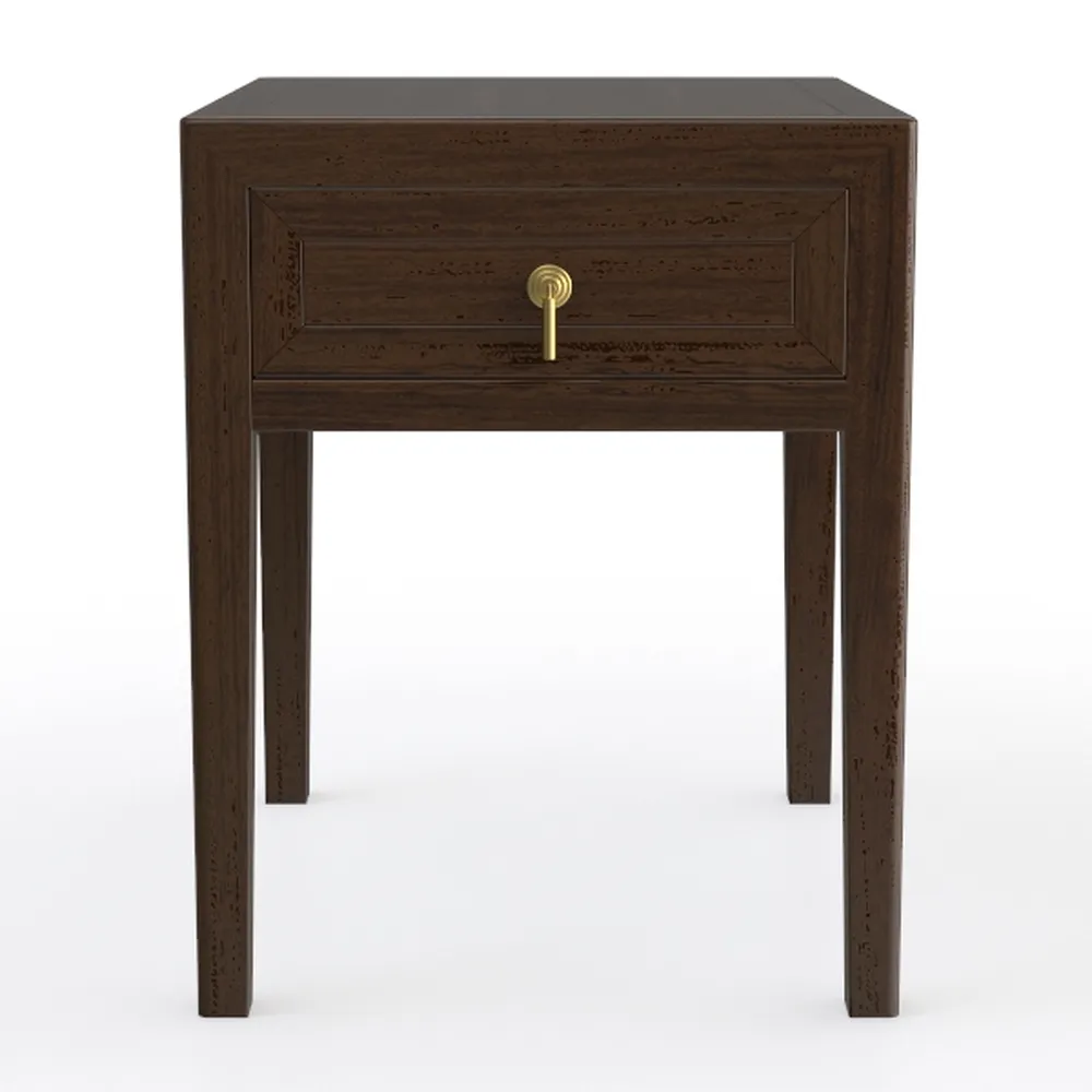 Porter 2 Drawer Wood Nightstand, Bedside Table