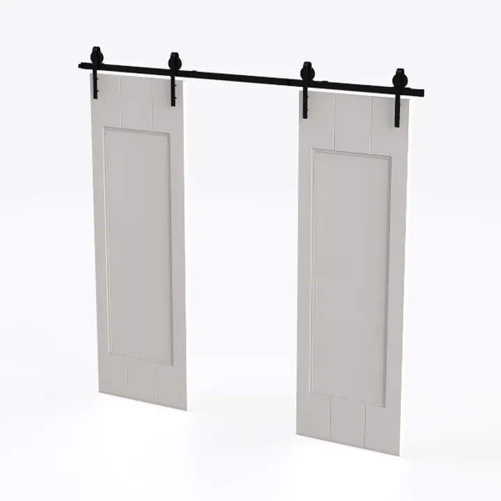 Industrial white barn door 41
