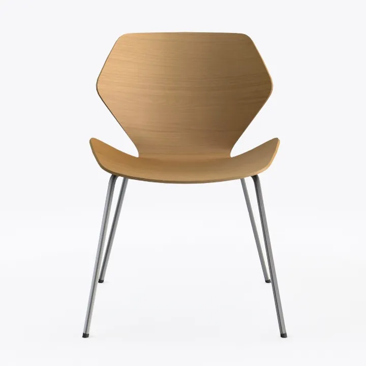 We're it, Nola Wood Frame Modern Side Chair with U