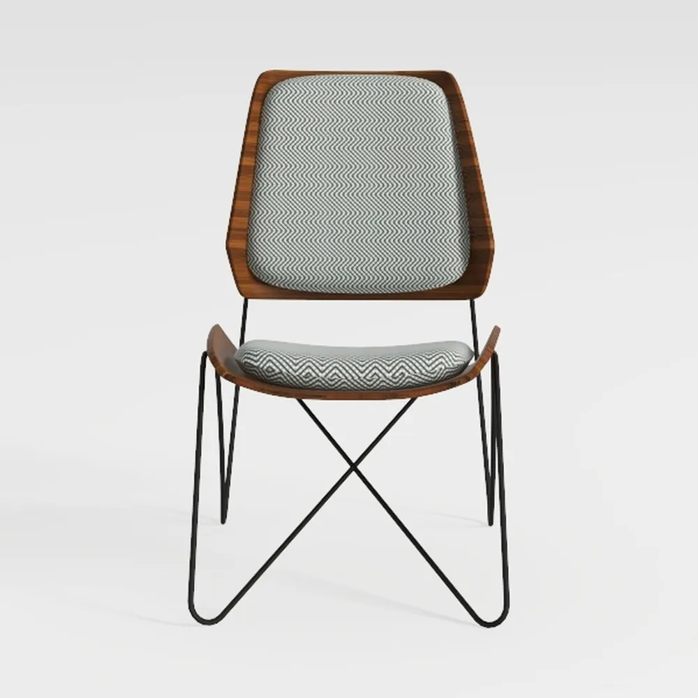 AlexandreHouse Poltrona in poliestere metallico 66 x 71 x 77 verde