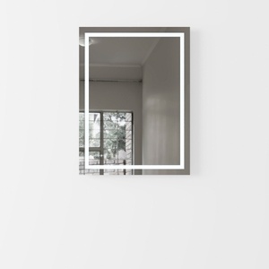 Minimalist Wall Mounted LED Bathroom Mirror 3D Model