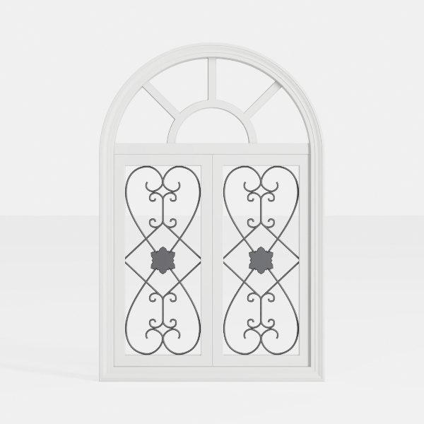 vintage arched window-Retro Charm