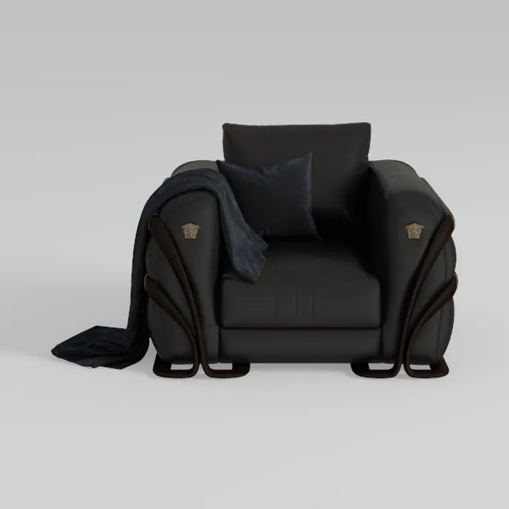 Large Genuine Leather Electric Massage Recliner Ch