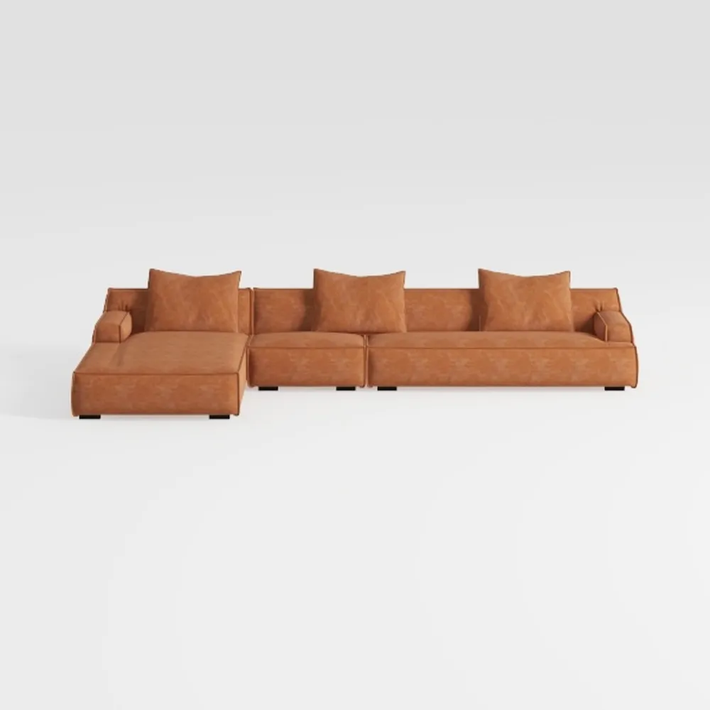 134.63" Oversize L-Shape Sectional Sofa with