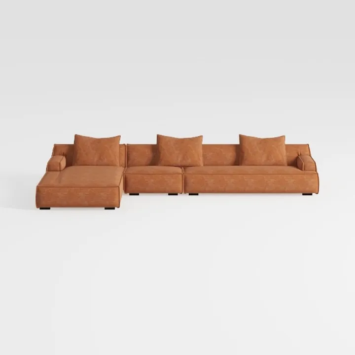 134.63" Oversize L-Shape Sectional Sofa with