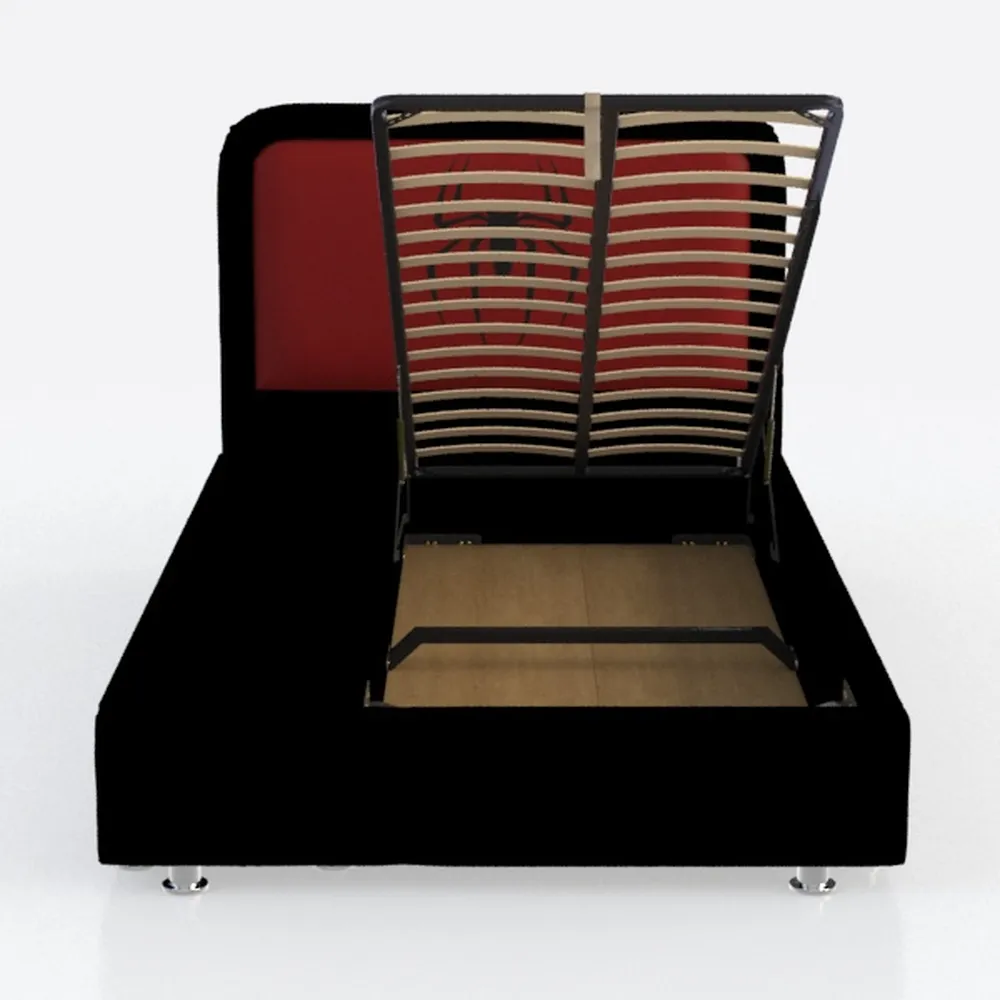 7Star 1,2 m 15,2 cm Ecopelle Struttura Letto Matrimoniale in Materiale di qualità Nero miglior Prezzo Primavera Vendita iniziato