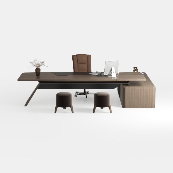 DLCQIJI L Shaped Desk with Drawers, Corner Compute