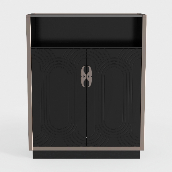 HEAH-YO Black Sideboard Buffet Cabinet with