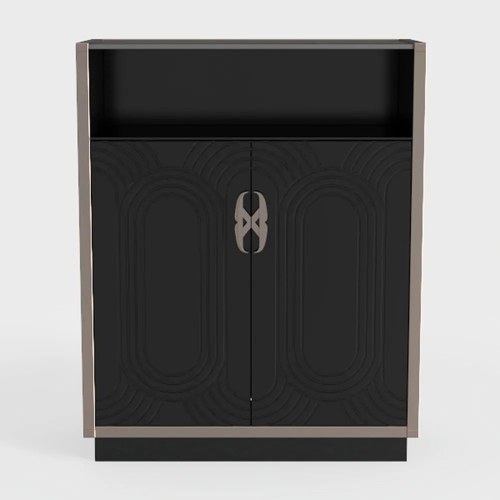 HEAH-YO Black Sideboard Buffet Cabinet with