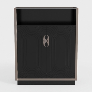 HEAH-YO Black Sideboard Buffet Cabinet with