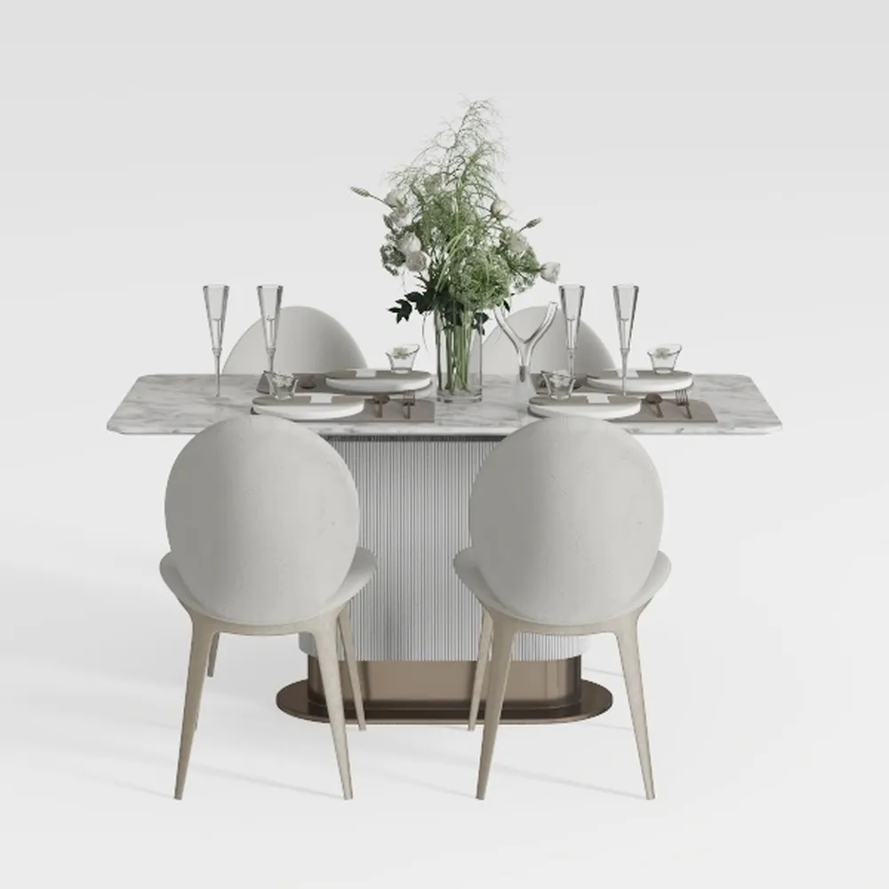 Charity Fixed Gray Oak Marble Top 79 in. Double Pe