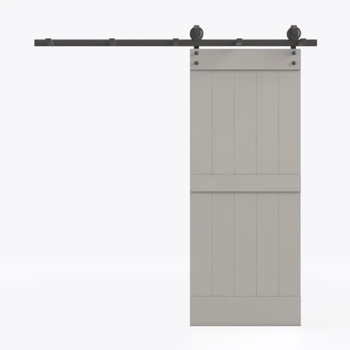 EaseLife 32 x 84 inch White Barn Door with 5.5FT