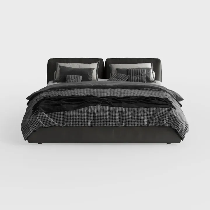 Atlin Designs Upholstered Queen Tufted Panel Bed i