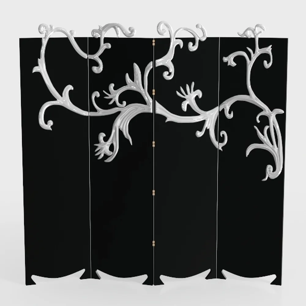 RANTILA 4 Panel Room Divider, 6 FT Folding Privacy