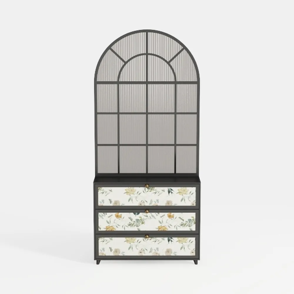 71.1" Tall Bookshelf with Storage Cabinet, 6-Tier