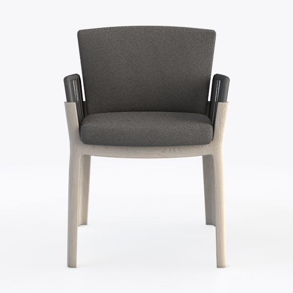 KOMFOTT Upholstered Accent Chair, Mid-Century Mode