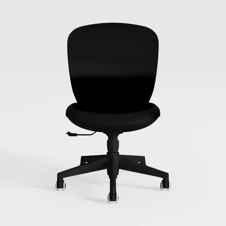 Minimalist Black Fabric Office Task Chair 3D Model