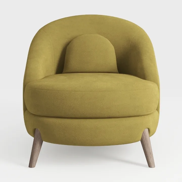 Swivel Accent Chair Set of 2 with Ottoman, Modern