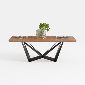 Modern Industrial Table with Heavy-Duty Steel Fram