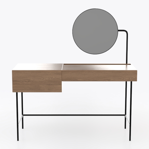 Generico Tavolino da Letto Moderno Multifunzionale - 145 cm x 45 cm Noce - Scrivania e Tavolo da Pranzo Indipendente salvaspazio per Giochi, Ufficio Domestico e Studio