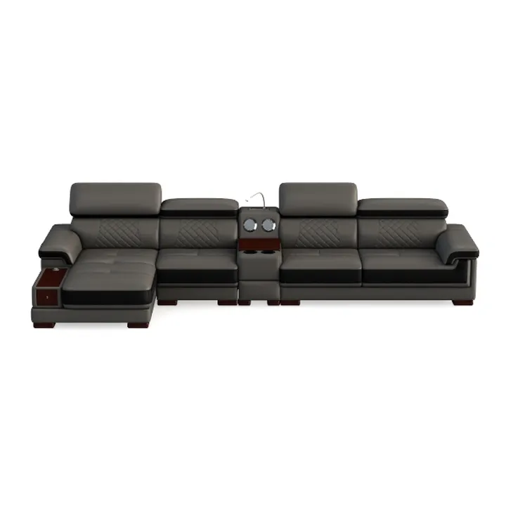 Modern Simple Leather All-Wood Business Office