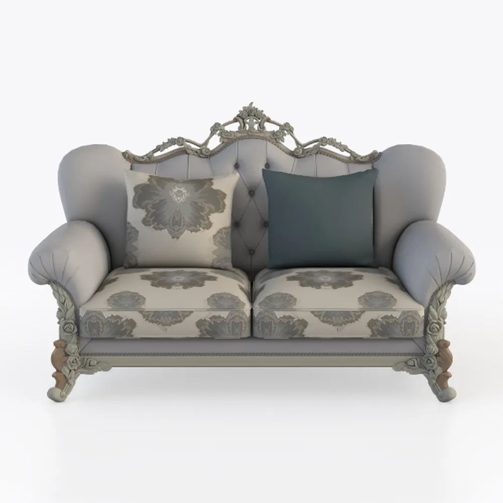 Luxury Victorian Couch - Floral Couch with Crystal