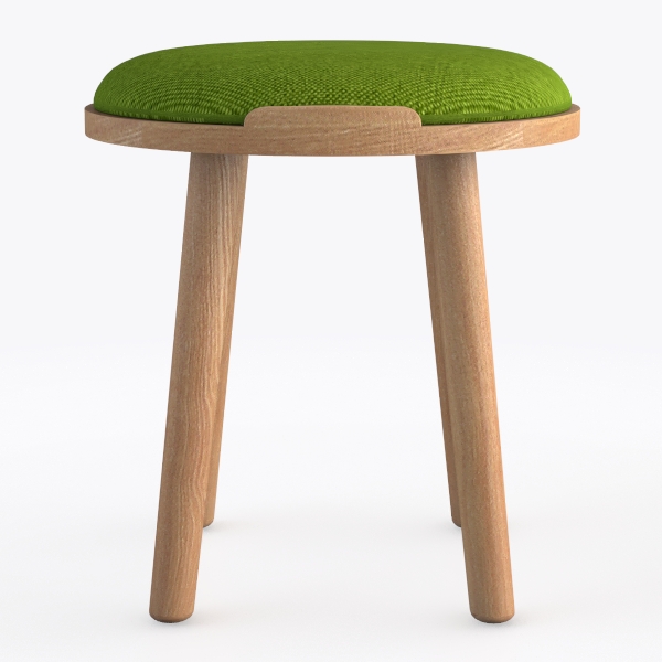 Sgabello rotondo con seduta bassa, sgabello imbottito per pedicure, robusto poggiapiedi per ufficio, casa, fitness, colore verde, comodo e versatile