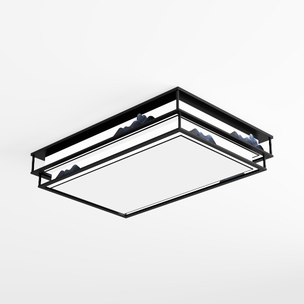 Mayful Black Flush Mount Ceiling Light, 2-Light