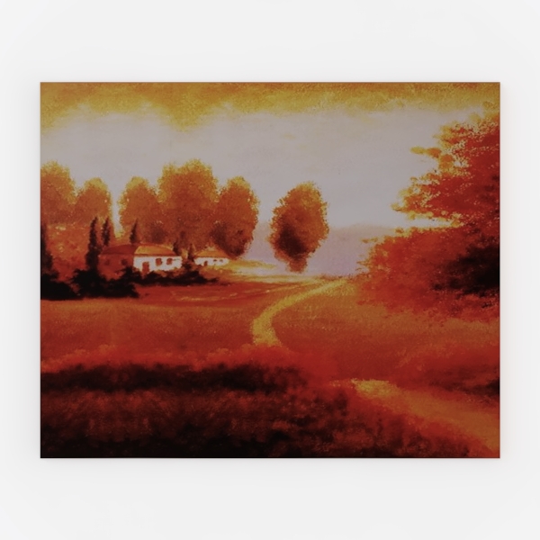 Large Artwork Red Abstract Canvas Wall Art Framed