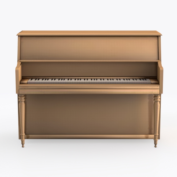Upright Piano Oak