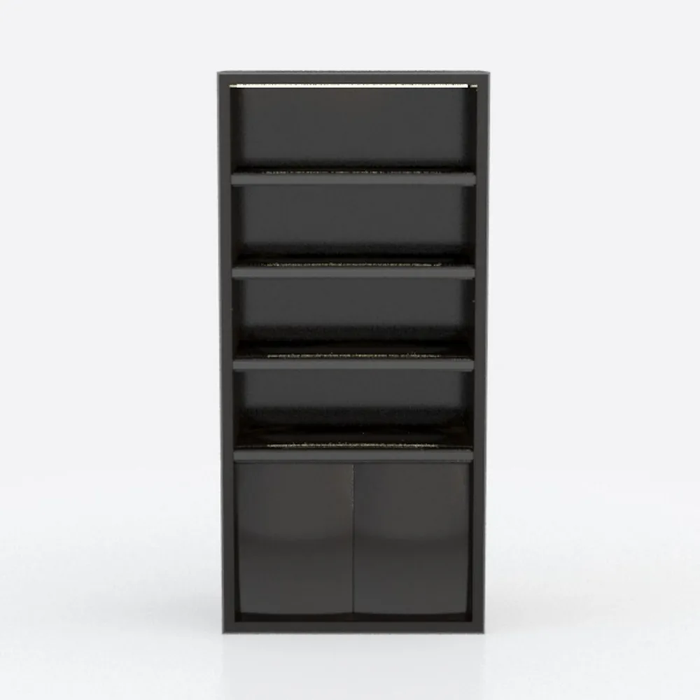 5-Tier Bookcase with Adjustable Shelves, Open