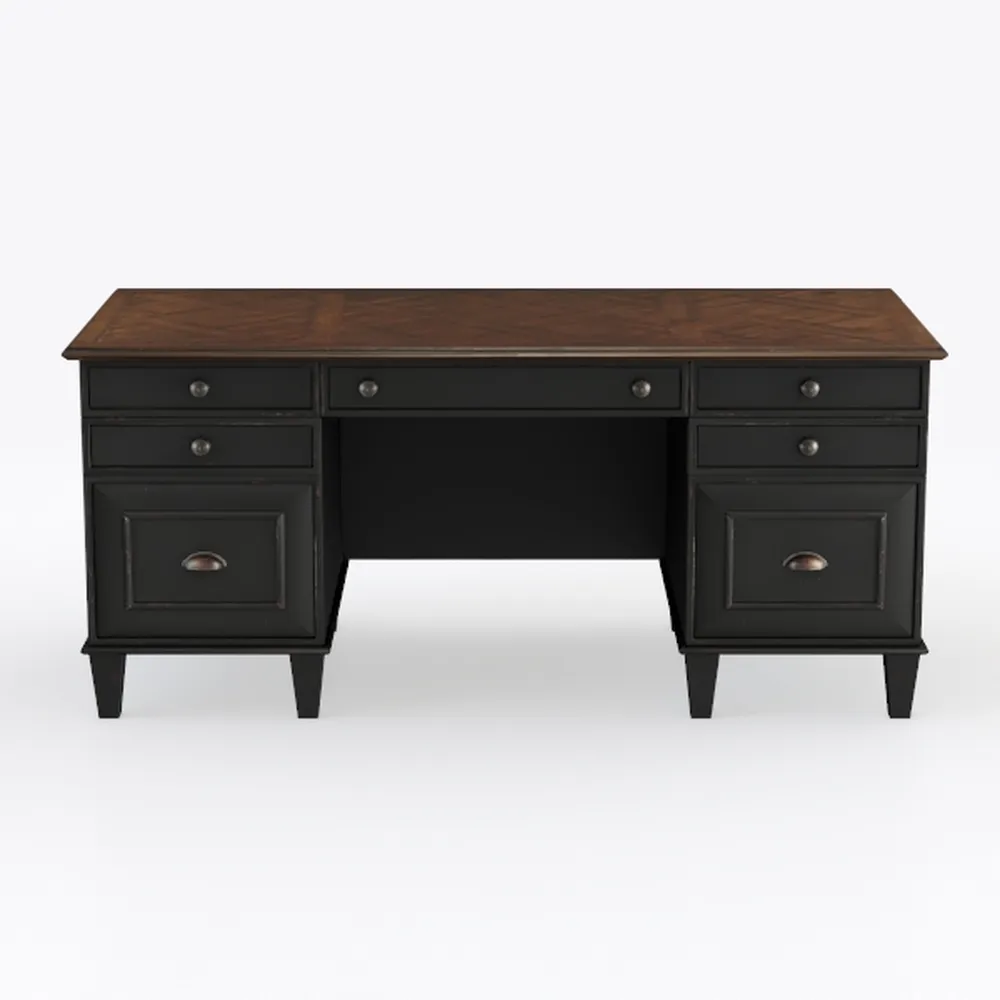 Starlight Canyon Home Executive Desk – Brown Woode