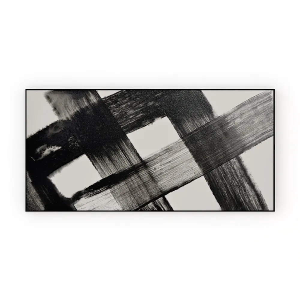 zoinart Large Black and White Abstract Wall Art 60