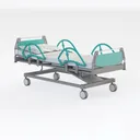 medical bed-Medical Props Right 45 Degree View