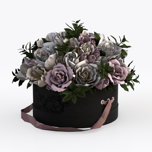 LUEUR 6Pcs Artificial Flowers with Ceramic Pot Fak