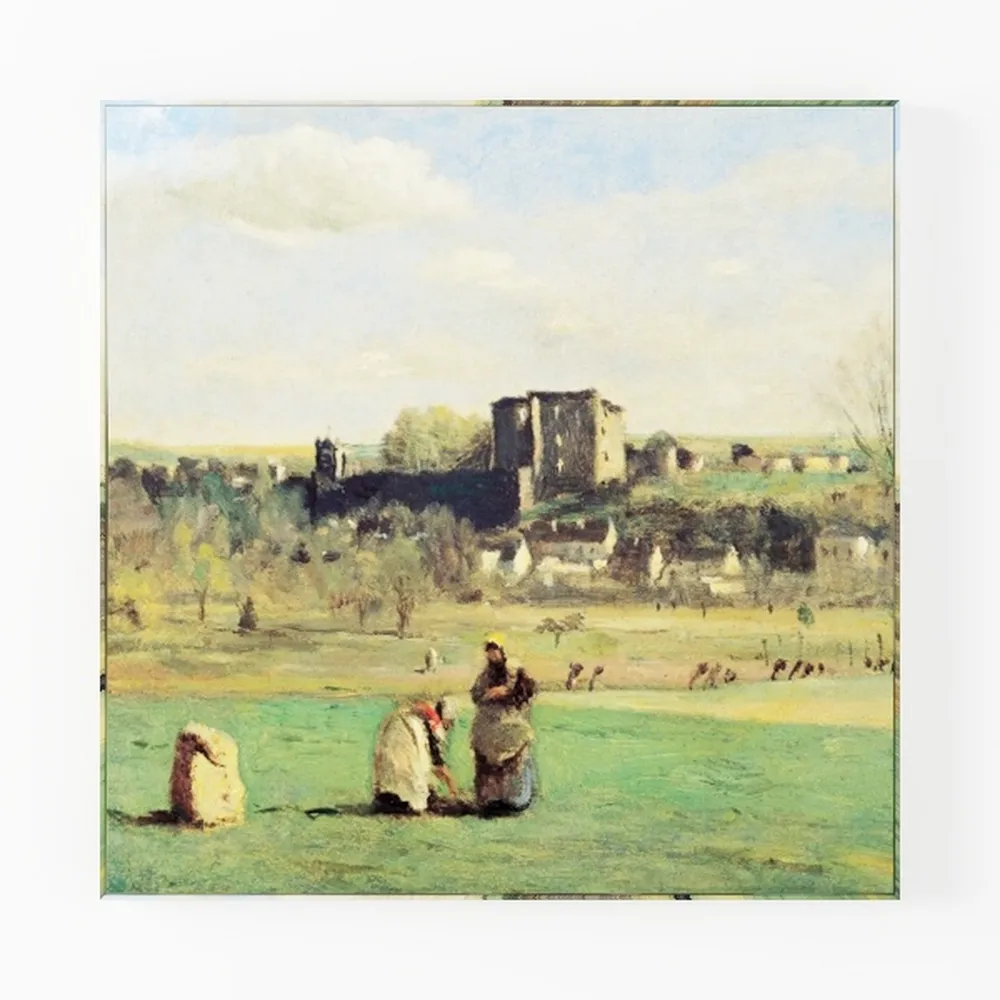 Lemon Wall Art Kitchen Canvas Art Blue Pottery