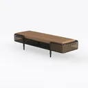 Italian Minimalism-bench 2 Left 45 Degree View