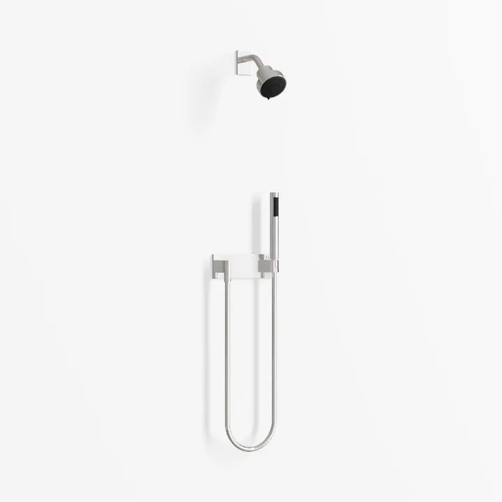 Modern Polished Metal Wall Mounted Handheld Shower System 3D Model