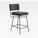 VINGLI 10 Pack Folding Chairs with Padded Seats Right 45 Degree View