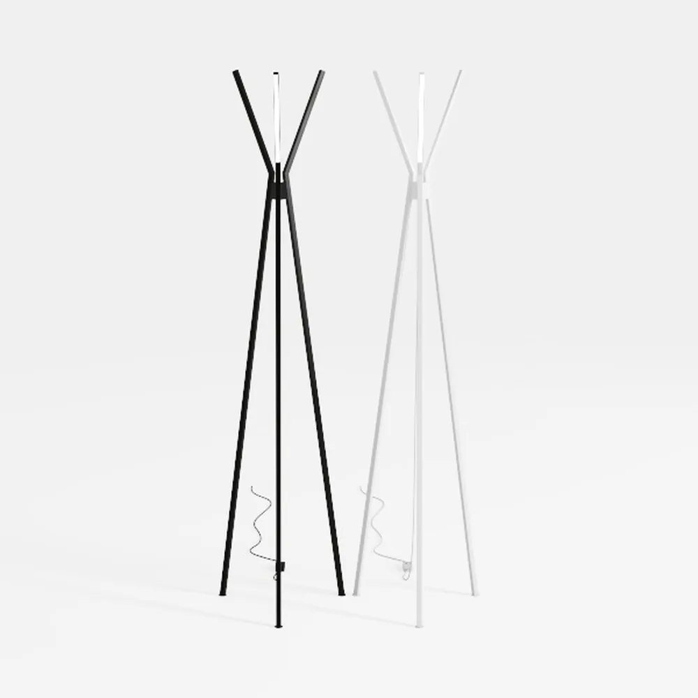 Reclaimed Wood and Metal Freestanding Coat Rack wi