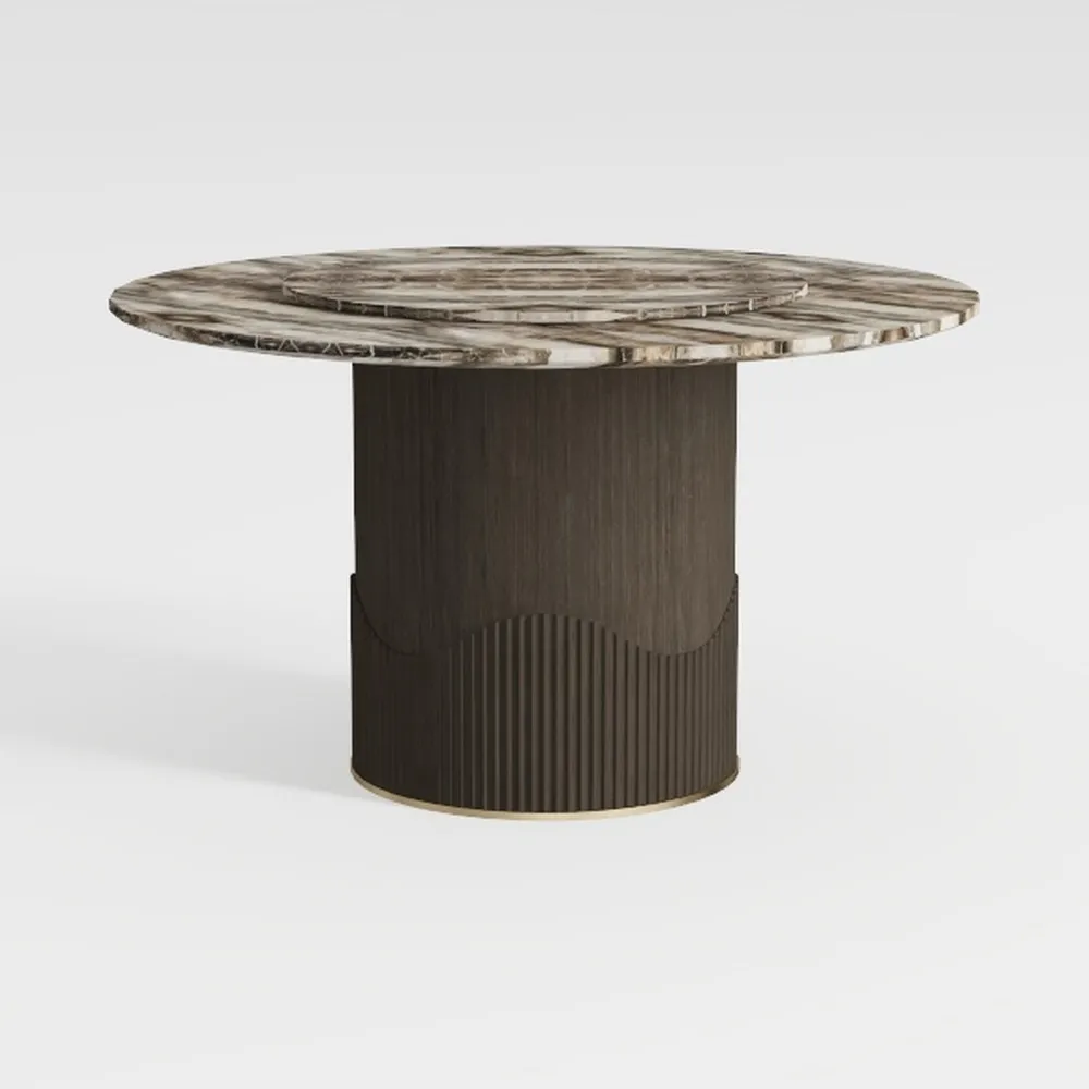 YITAHOME 47" Round Dining Table for 4-6 People