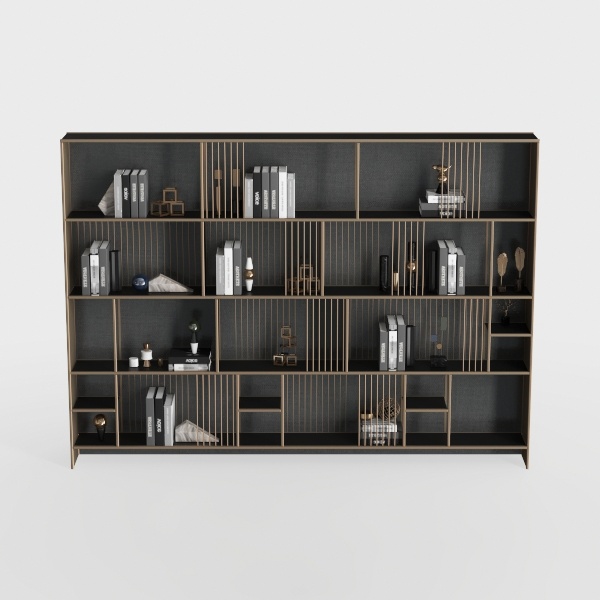 Bookshelf and Bookcase with 3 Drawers, 4-Tier 