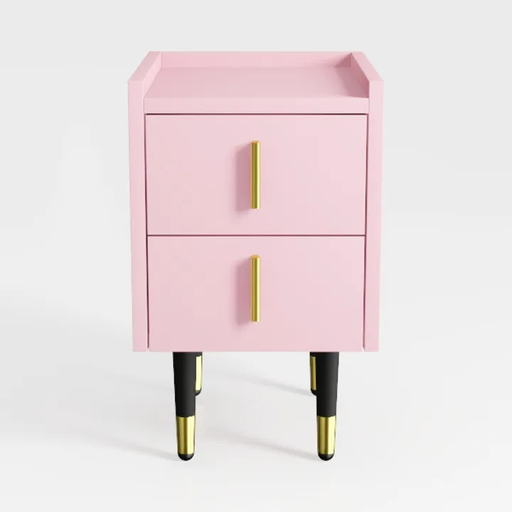 Bedside Table Bedroom 30cm Bedside Table(Pink)