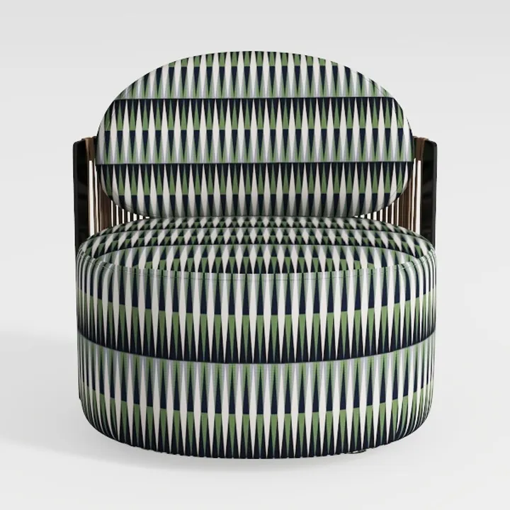 Oversized 360 Degreed Swivel Accent Chair with 4 P