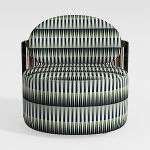 Oversized 360 Degreed Swivel Accent Chair with 4 P