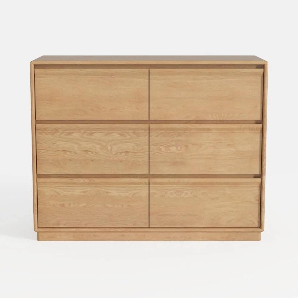 Modern 6 Drawers Dresser for Bedroom, 47" Wide