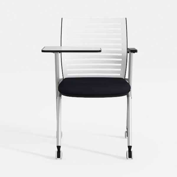 White bar stools Set of 2, 360 Degree Rotating