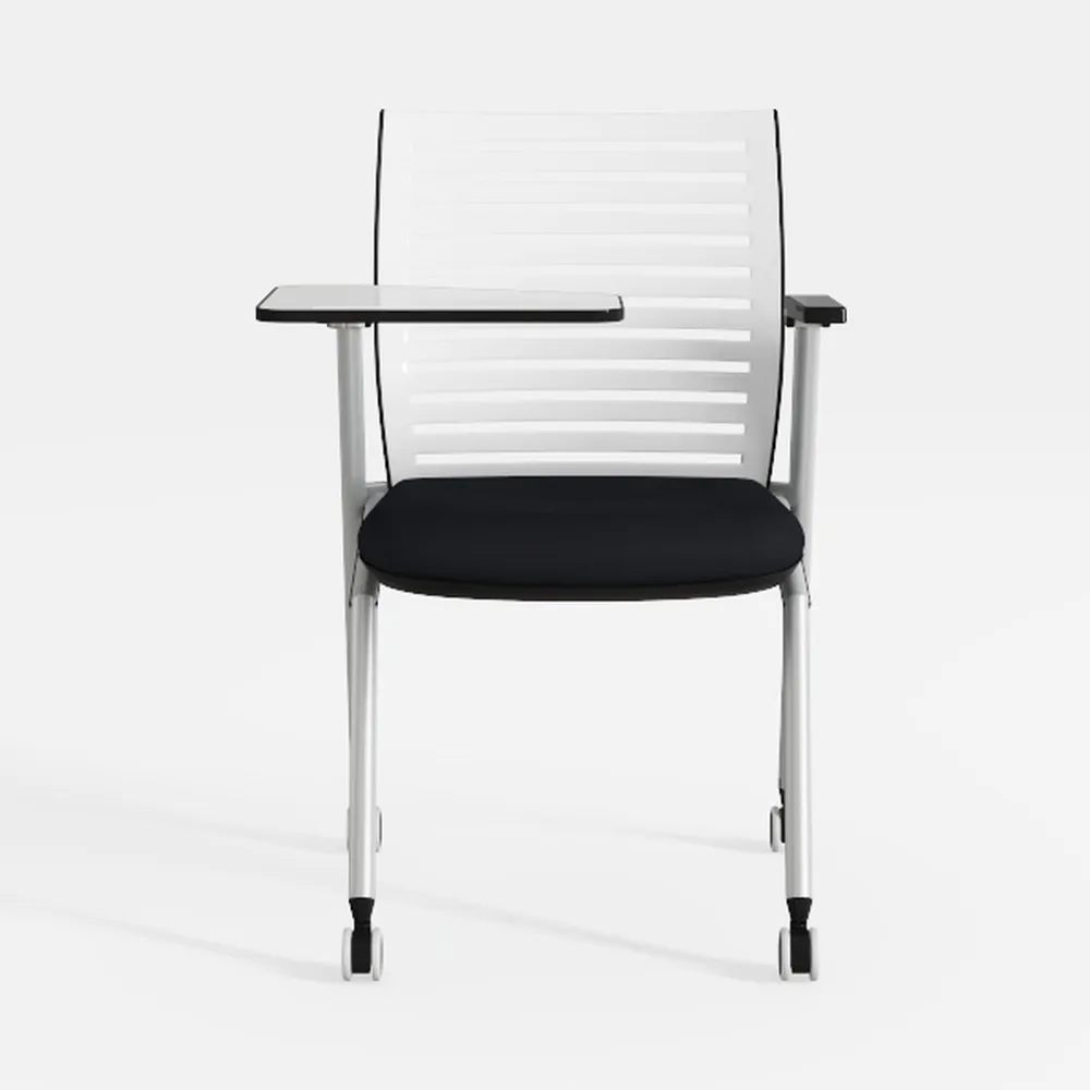 White bar stools Set of 2, 360 Degree Rotating