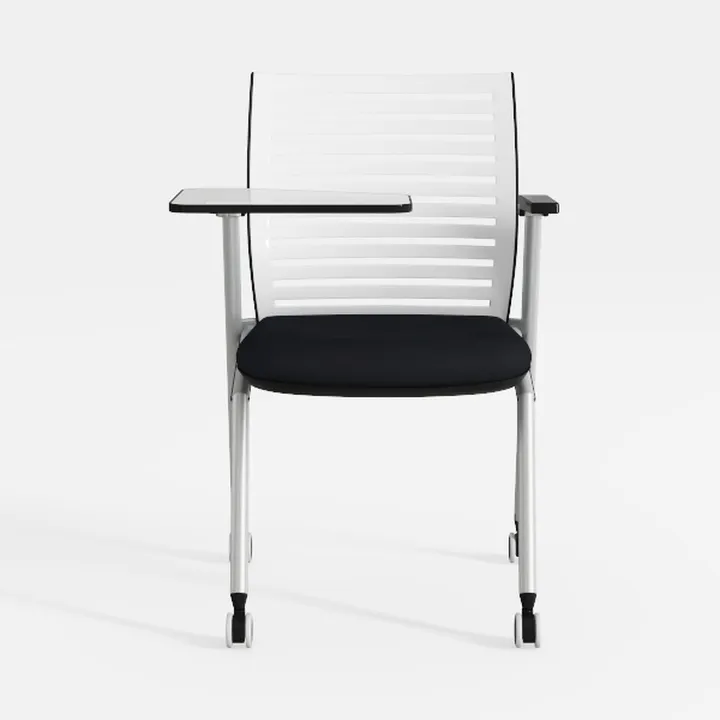 White bar stools Set of 2, 360 Degree Rotating